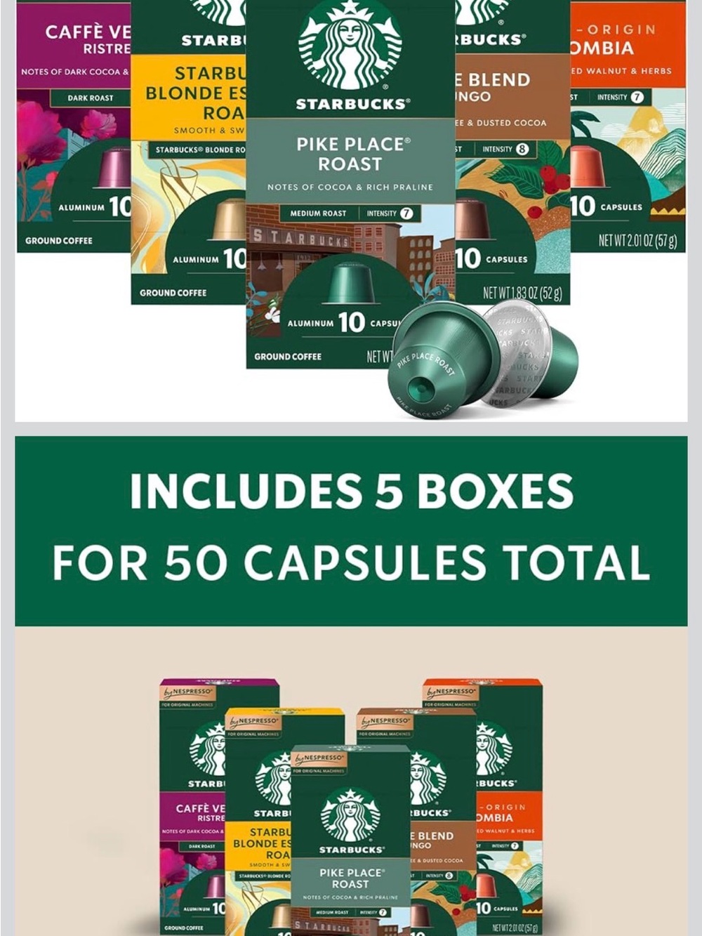 Starbucks Nespresso capsules